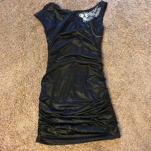 Dark gray bodycon dress